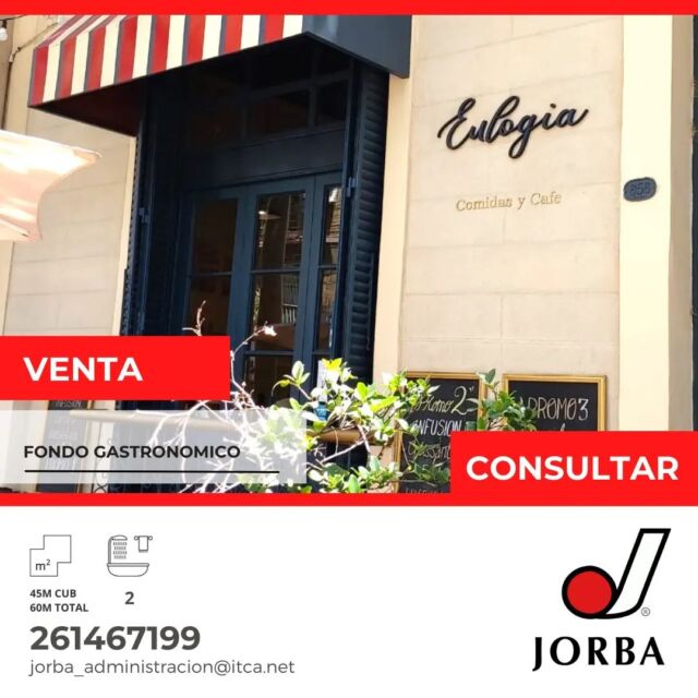 FONDO GASTRONOMICO EN VENTA.🔑🪧☕#venta ❌NO DISPONIBLE❌ - Interior y vereda. -Excelente equipamiento . -Zona comercial y oficinas profesionales. -Buena rentabilidad. -Consultas por privado.